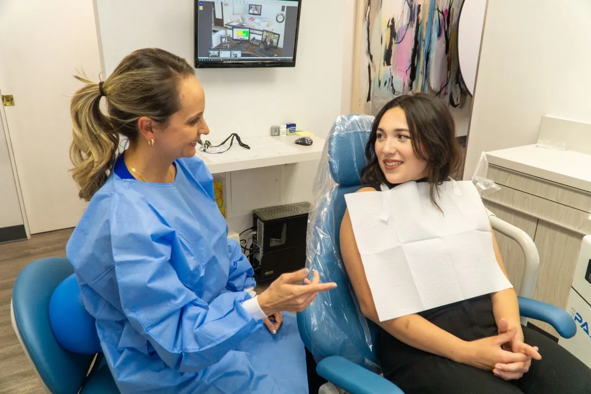Dr. Barrera and patient
